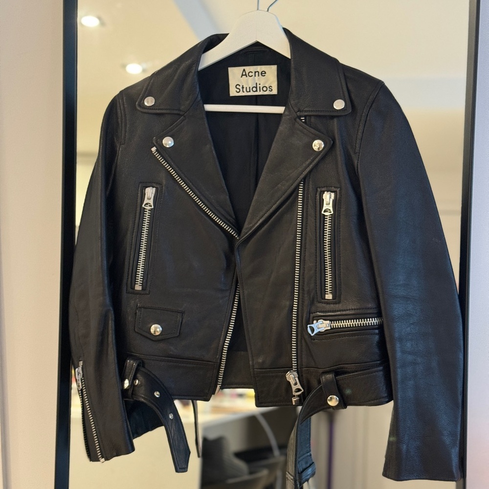 Acne Studios Leather Biker Jacket